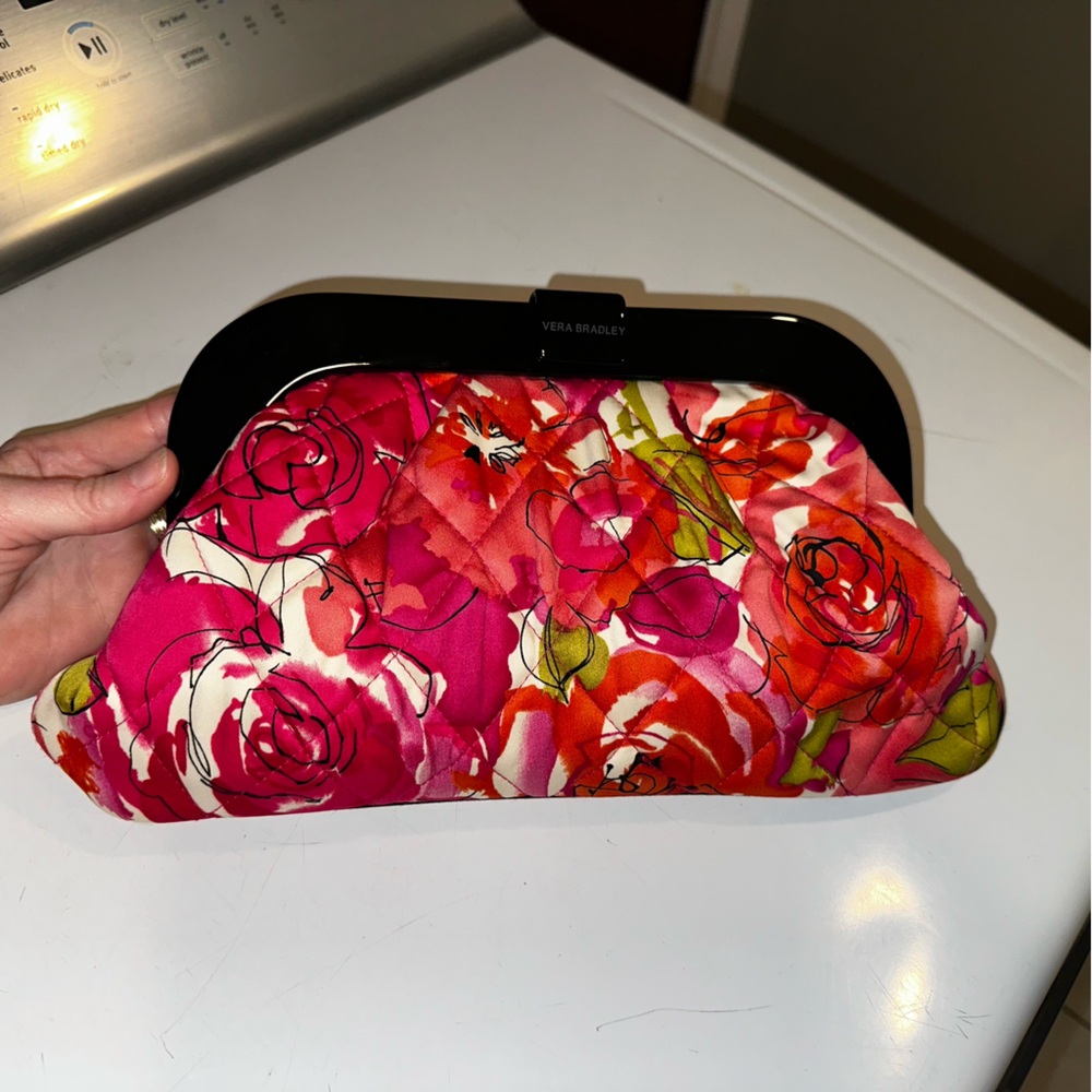 Vera Bradley Millie ‘Vintage Rose’ Watercolor Sateen Clutch